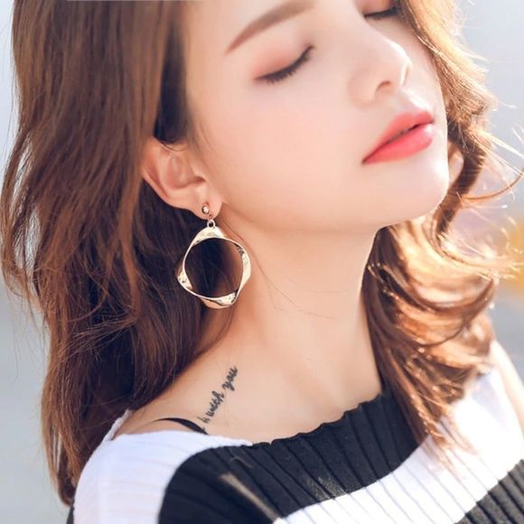 5 for $12- New Gold Circle Earrings - Picture 4 of 4